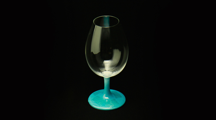 銀彩 水色（ワイン＆酒グラス） | 九谷焼 鏑木商舗